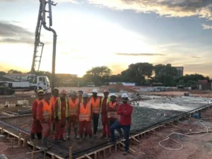 Concretagem do radier do Villaggio Esperança – Fortaleza, Ceará
