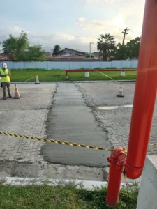 Recomposição de piso da Canpack, em Maracanaú, no Ceará
